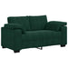Canapea extensibilă verde închis 160x77x82 cm catifea - WALTI WALTI