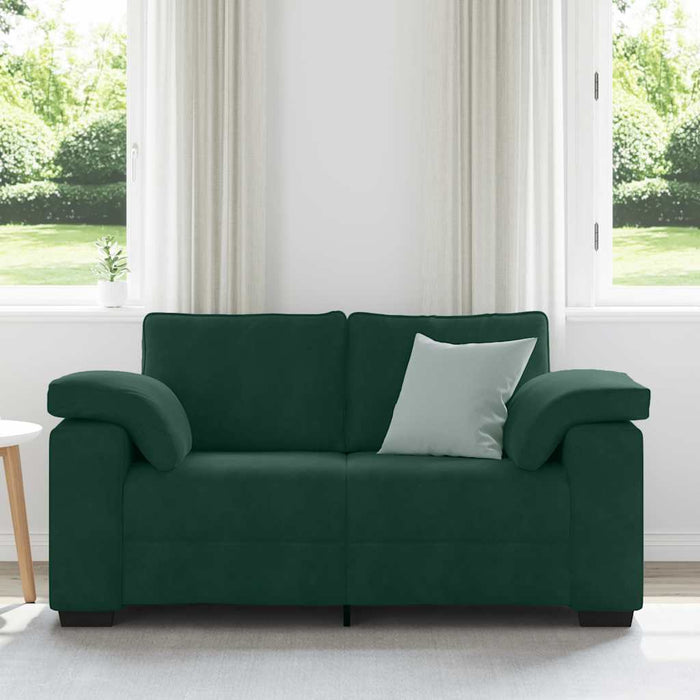 Canapea extensibilă verde închis 160x77x82 cm catifea - WALTI WALTI