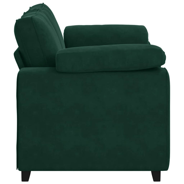 Canapea extensibilă verde închis 160x77x82 cm catifea - WALTI WALTI