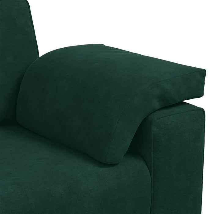 Canapea extensibilă verde închis 160x77x82 cm catifea - WALTI WALTI
