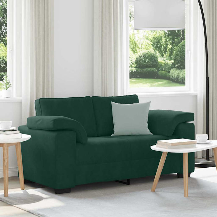 Canapea extensibilă verde închis 160x77x82 cm catifea - WALTI WALTI