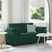 Canapea extensibilă verde închis 160x77x82 cm catifea - WALTI WALTI