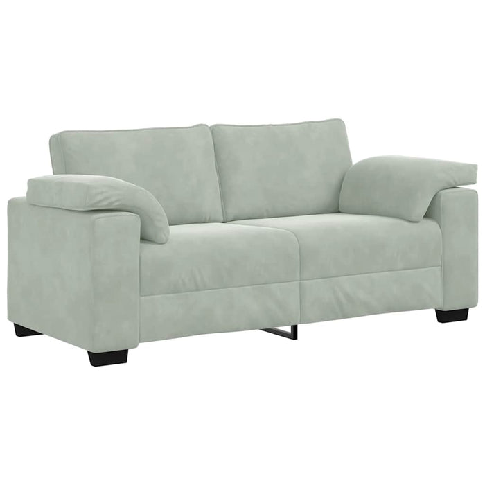 Canapea loveseat gri deschis 180x77x82 cm catifea WALTI