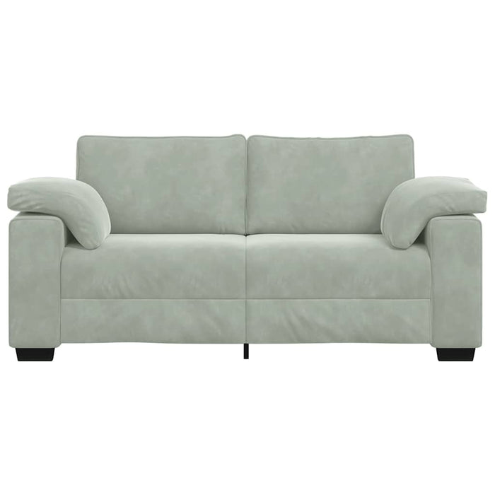 Canapea loveseat gri deschis 180x77x82 cm catifea WALTI