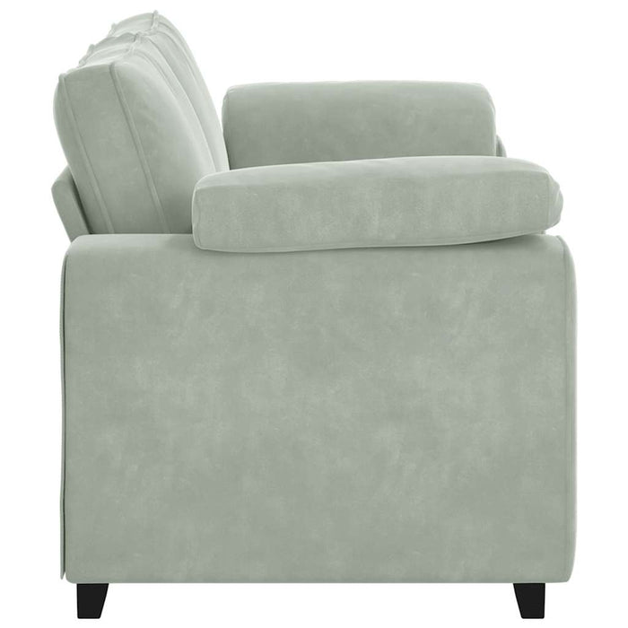 Canapea loveseat gri deschis 180x77x82 cm catifea WALTI