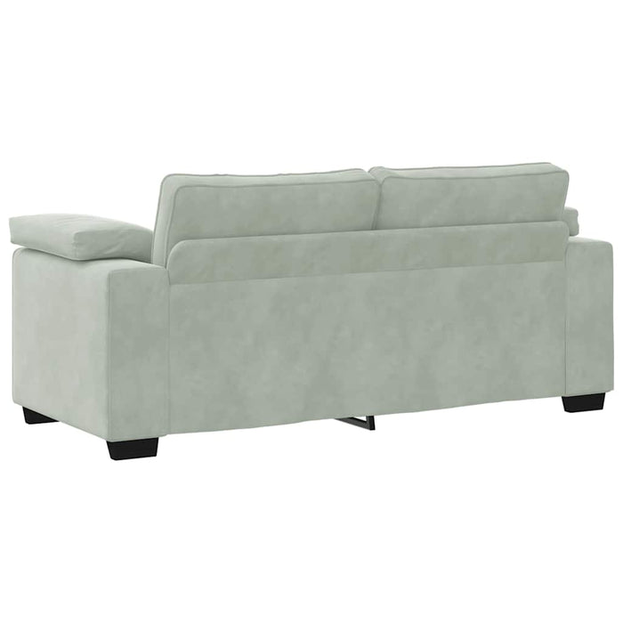 Canapea loveseat gri deschis 180x77x82 cm catifea WALTI