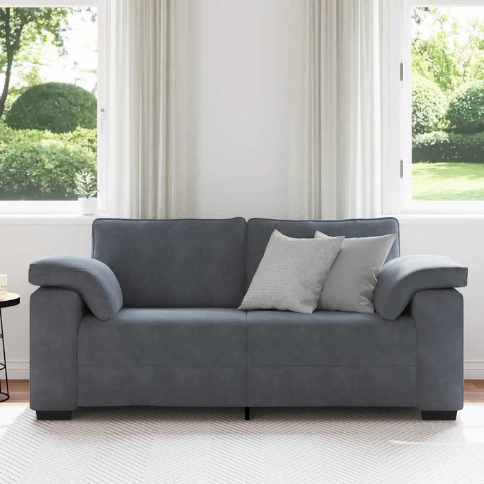 Canapea lovesea gri închis 180x77x82 cm catifea WALTI