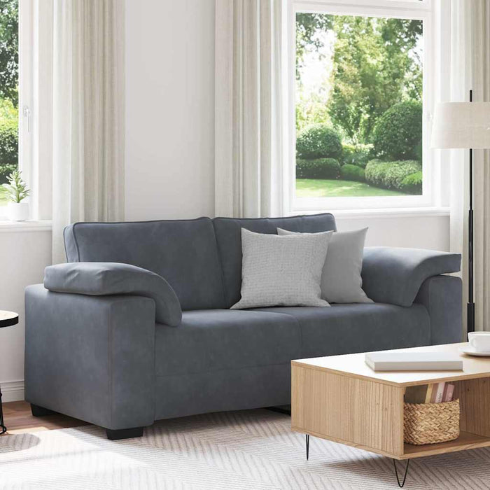 Canapea lovesea gri închis 180x77x82 cm catifea WALTI