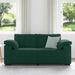 Canapea extensibilă verde închis 180x77x82 cm catifea - WALTI WALTI