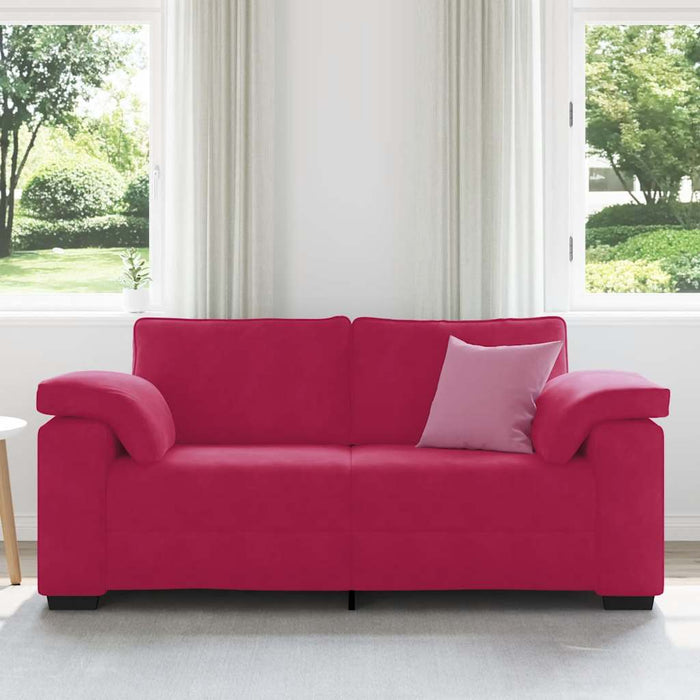 Canapea extensibilă, culoare roșu-vin, 180x77x82 cm, catifea - WALTI WALTI