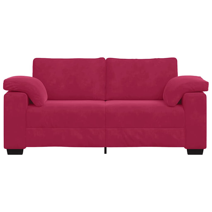 Canapea extensibilă, culoare roșu-vin, 180x77x82 cm, catifea - WALTI WALTI
