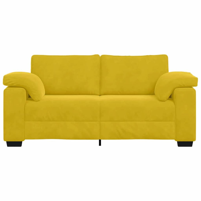 Canapea extensibilă galbenă 180x77x82 cm catifea - WALTI WALTI