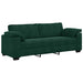 Canapea cu 3 locuri, verde închis, 220x77x82 cm, catifea - WALTI WALTI