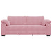Canapea cu 3 locuri, roz, 220x77x82 cm, catifea - WALTI WALTI