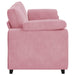 Canapea cu 3 locuri, roz, 220x77x82 cm, catifea - WALTI WALTI