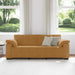 Canapea cu 3 locuri, maro, 220x77x82 cm, catifea - WALTI WALTI