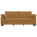 Canapea cu 3 locuri, maro, 220x77x82 cm, catifea - WALTI WALTI