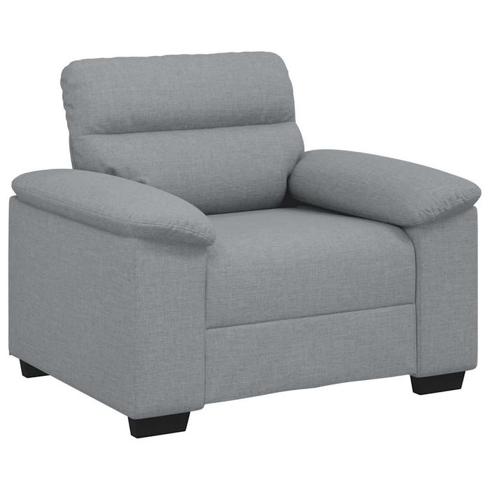 Canapea Scaun Gri deschis 100x81x84 cm Tesatura WALTI
