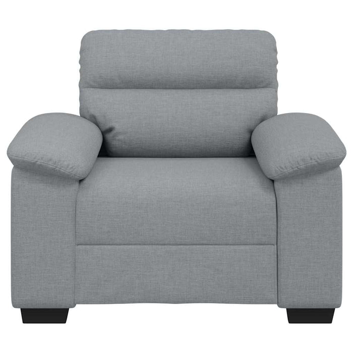 Canapea Scaun Gri deschis 100x81x84 cm Tesatura WALTI