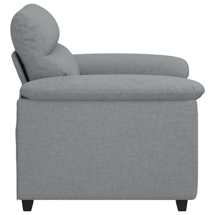 Canapea Scaun Gri deschis 100x81x84 cm Tesatura WALTI