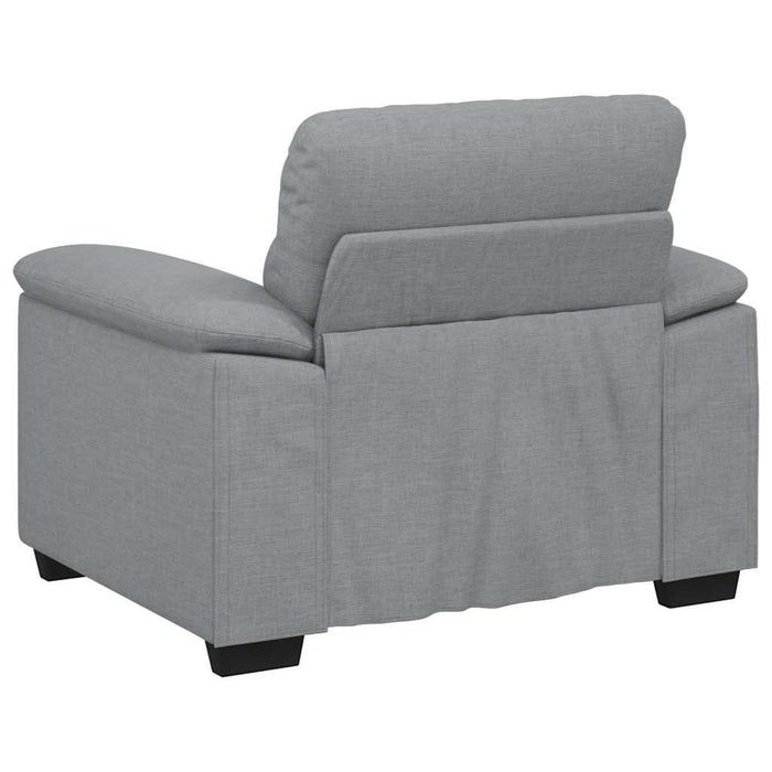 Canapea Scaun Gri deschis 100x81x84 cm Tesatura WALTI