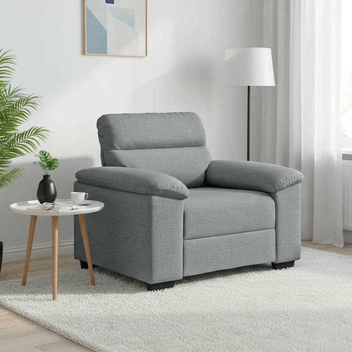 Canapea Scaun Gri deschis 100x81x84 cm Tesatura WALTI