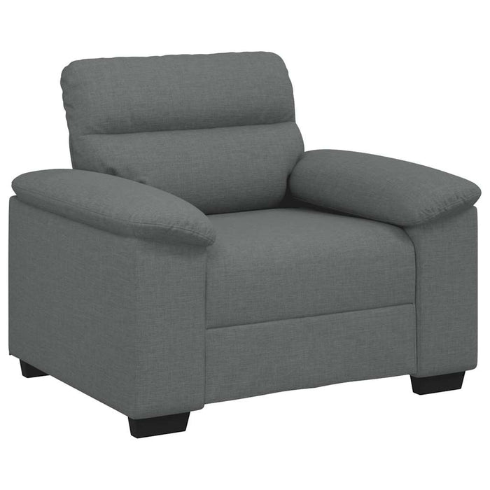 Canapea Scaun Gri Inchis 100x81x84 cm Tesatura WALTI