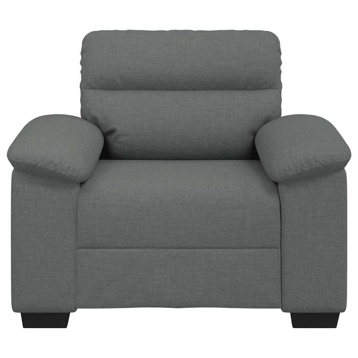 Canapea Scaun Gri Inchis 100x81x84 cm Tesatura WALTI