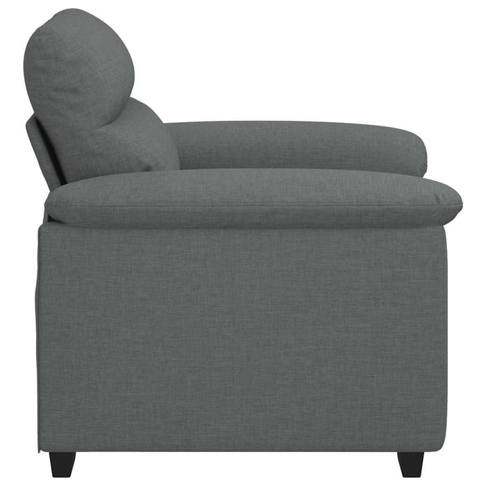 Canapea Scaun Gri Inchis 100x81x84 cm Tesatura WALTI