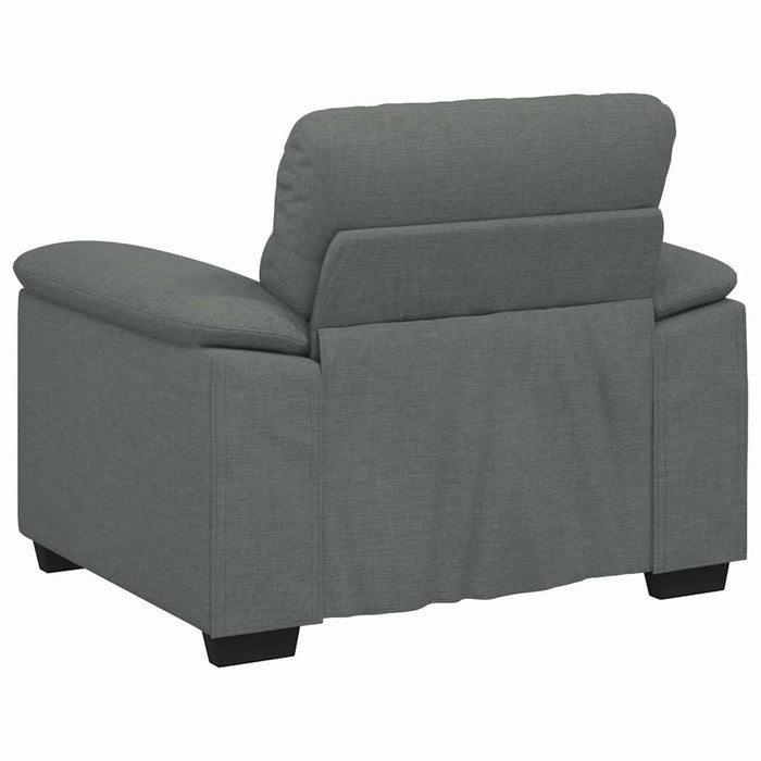 Canapea Scaun Gri Inchis 100x81x84 cm Tesatura WALTI