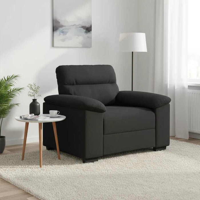 Canapea Scaun Negru 100x81x84 cm Tesatura WALTI