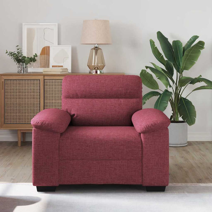 Canapea fotoliu roșu vin 100x81x84 cm material textil - WALTI WALTI