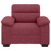 Canapea fotoliu roșu vin 100x81x84 cm material textil - WALTI WALTI