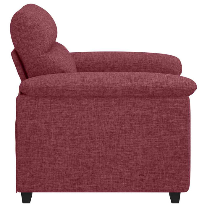 Canapea fotoliu roșu vin 100x81x84 cm material textil - WALTI WALTI