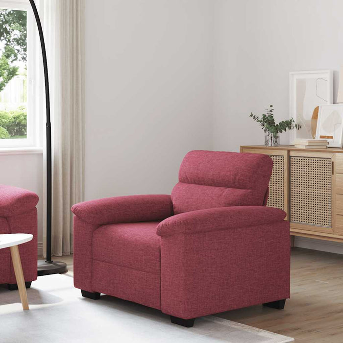 Canapea fotoliu roșu vin 100x81x84 cm material textil - WALTI WALTI
