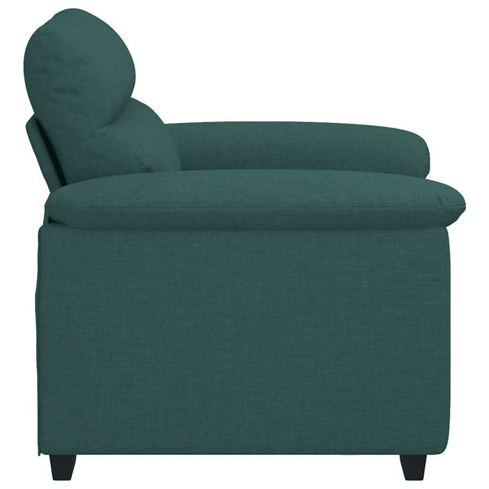 Canapea fotoliu verde închis 100x81x84 cm, material textil - WALTI WALTI