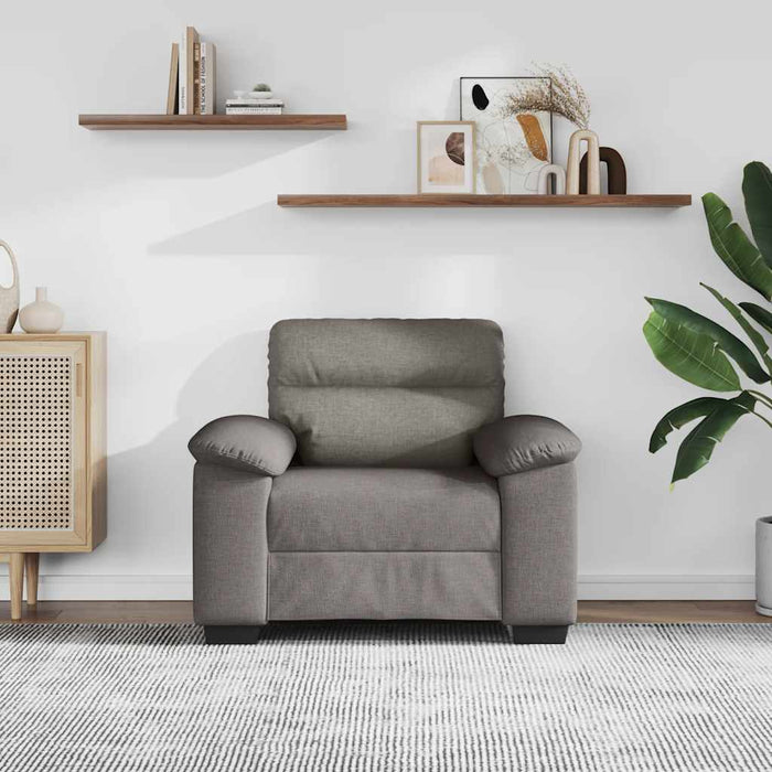 Canapea fotoliu gri taupe 100x81x84 cm, material textil - WALTI WALTI