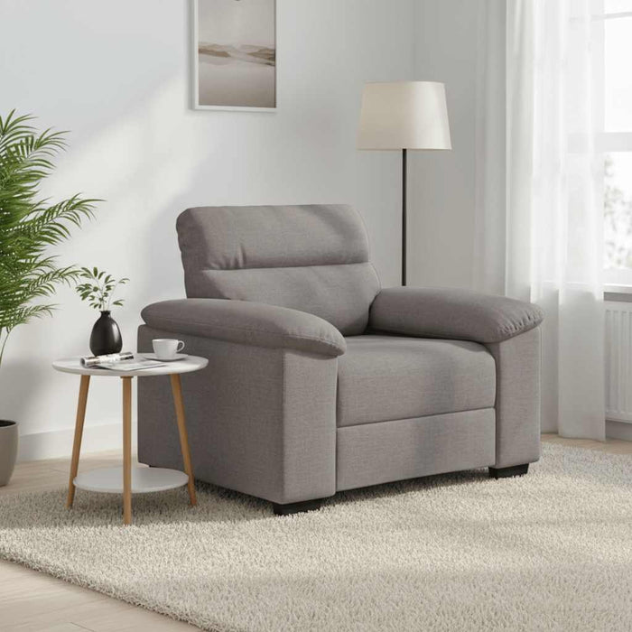 Canapea fotoliu gri taupe 100x81x84 cm, material textil - WALTI WALTI