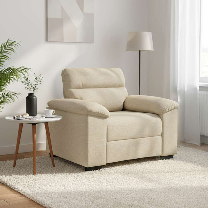 Canapea fotoliu crem 100x81x84 cm material textil - WALTI WALTI