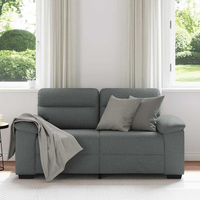 Canapea cu 2 locuri, țesătură gri închis, 160x81x84 cm WALTI