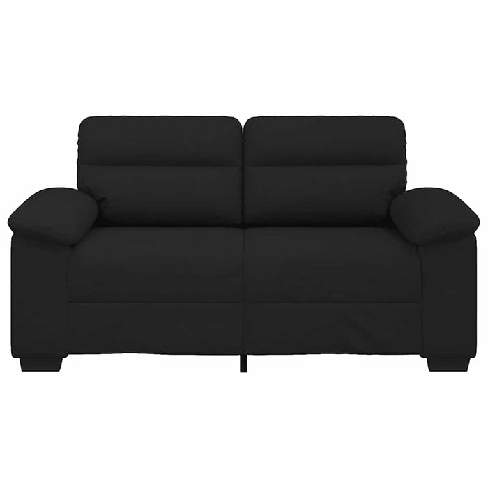 Canapea cu 2 locuri, neagră, 160x81x84 cm, material textil WALTI