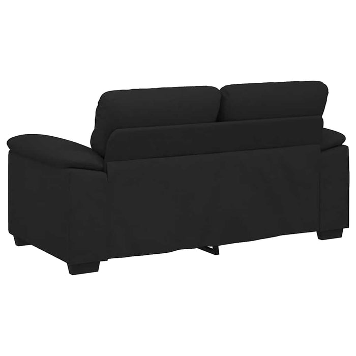 Canapea cu 2 locuri, neagră, 160x81x84 cm, material textil WALTI
