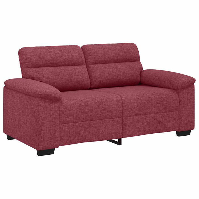 Canapea cu 2 locuri, roșu vin, 160x81x84 cm, material textil WALTI