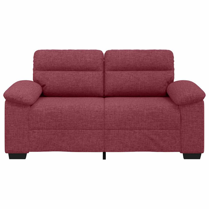 Canapea cu 2 locuri, roșu vin, 160x81x84 cm, material textil WALTI