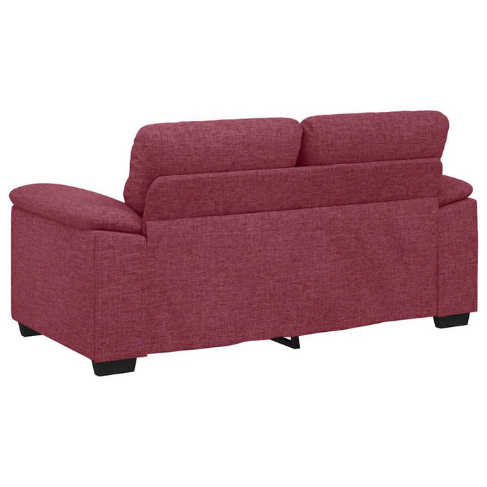 Canapea cu 2 locuri, roșu vin, 160x81x84 cm, material textil WALTI