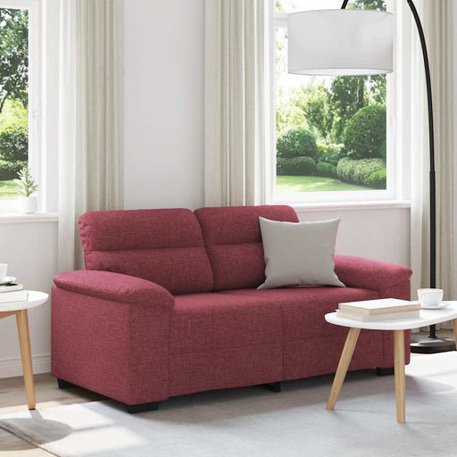 Canapea cu 2 locuri, roșu vin, 160x81x84 cm, material textil - WALTI WALTI