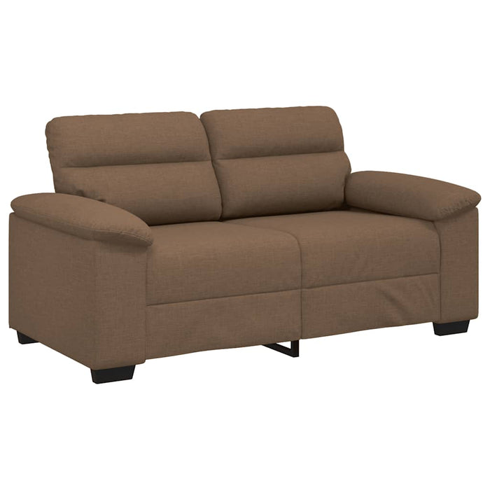 Canapea cu 2 locuri, maro, 160x81x84 cm, material textil WALTI