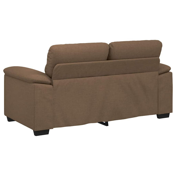 Canapea cu 2 locuri, maro, 160x81x84 cm, material textil WALTI