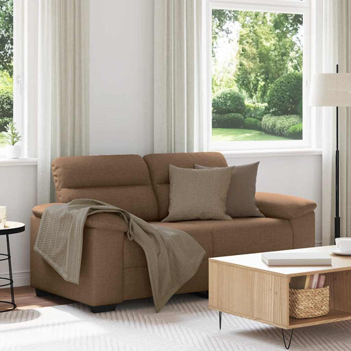 Canapea cu 2 locuri, maro, 160x81x84 cm, material textil - WALTI WALTI