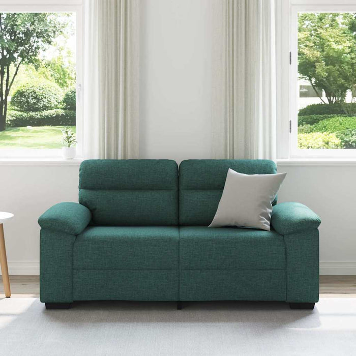 Canapea cu 2 locuri, verde închis, 160x81x84 cm, material textil WALTI